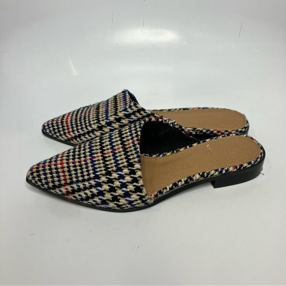 ASOS plaid pointed toe mules size 6 - Picture 2 of 8